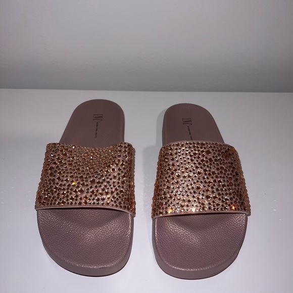 Inc rose gold slides from Macys size 6 - Picture 1 of 8